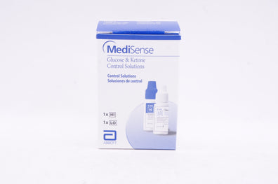 Abbott 80139-04 MediSense Glucose & Ketone Control Solutions 1 x HI 1 x LO